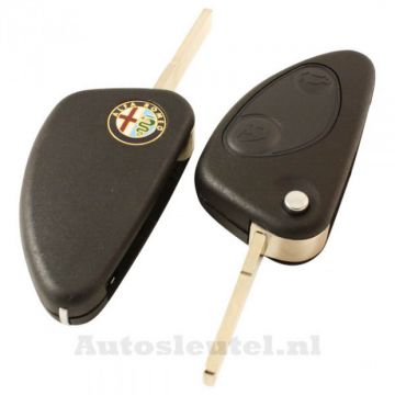 Alfa Romeo 2-knapps viknyckel - nyckelblad rakt (modell 2) Image