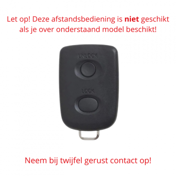 Daihatsu fjärrkontroll med 2 knappar (modell 2) Image