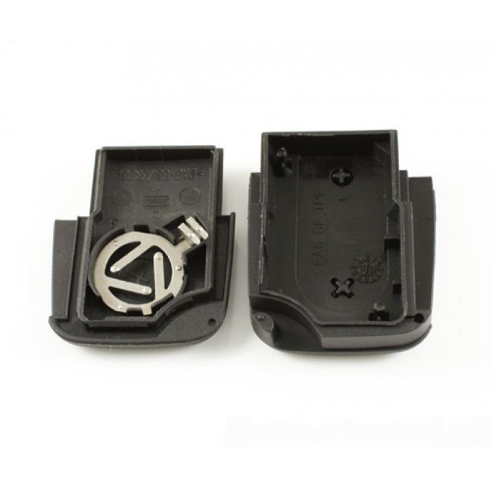 Audi 3-knops klapsleutel - sleutelbaard recht met inkeping zijkant - 2 batterijen (model 2)