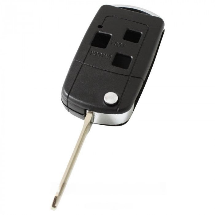 Toyota 3-knapps viknyckel - nyckelbladets spets med skåra vänster (ombyggnadssats) main product photo