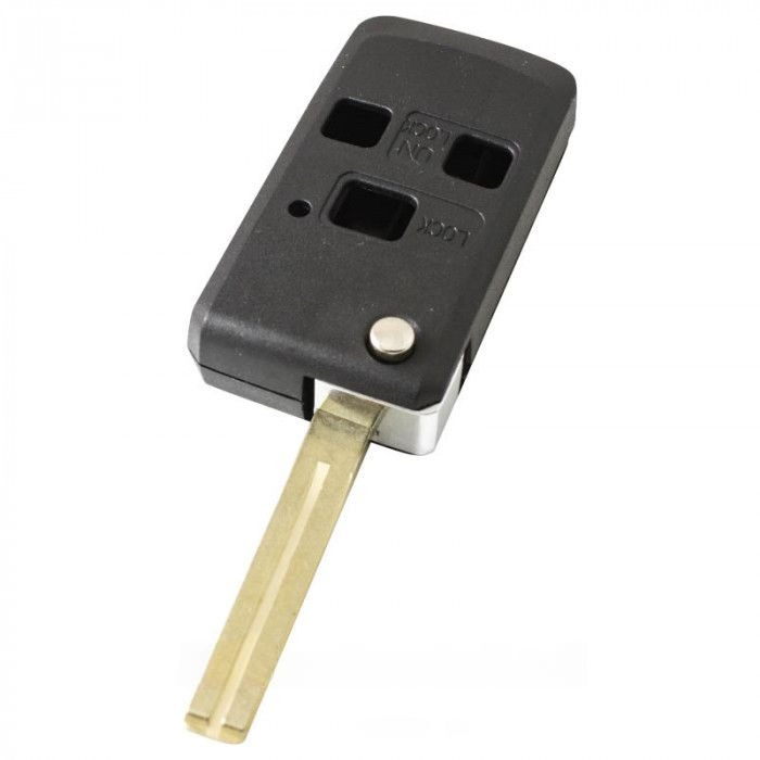 Lexus vikbar nyckel med 3 knappar - rakt nyckelblad (konverteringssats) main product photo