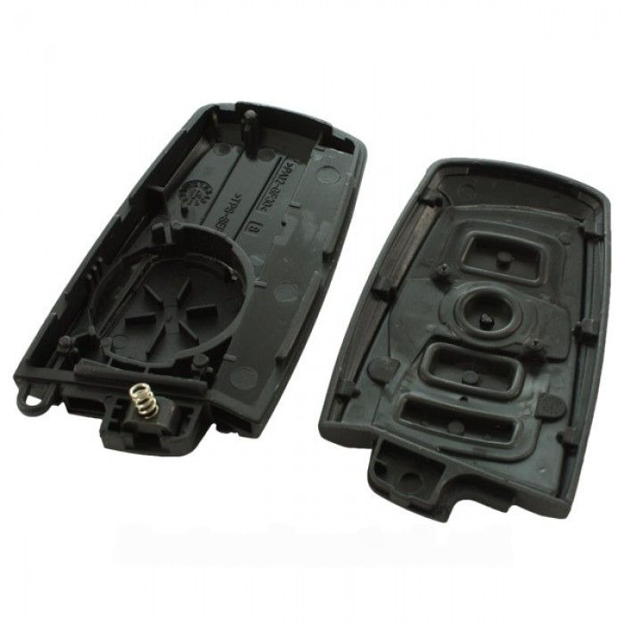 BMW 4-knops Smart Key Behuizing (rode striping) - voor o.a. 5-serie en 7-serie