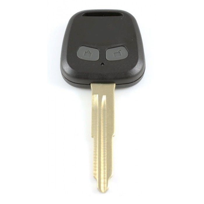 Mitsubishi 2-knapps nyckelhus - nyckelbladets spets med skåra vänster main product photo