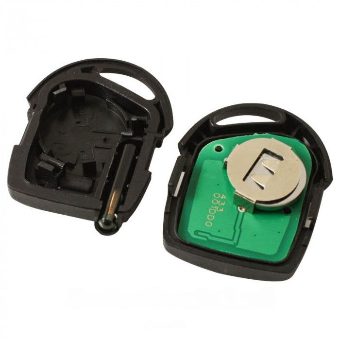 Ford 3-knops sleutelbehuizing - sleutelbaard rond met elektronica 433MHZ - 4D60 transponder