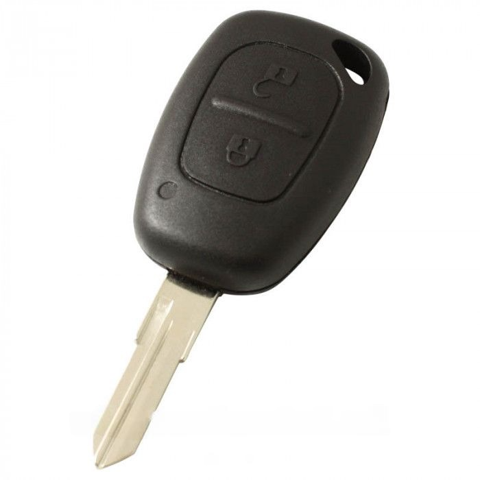Renault 2-knapps nyckelhus - nyckelbladspunkt med elektronik 433MHZ - 7946 transponder (modell 1) main product photo