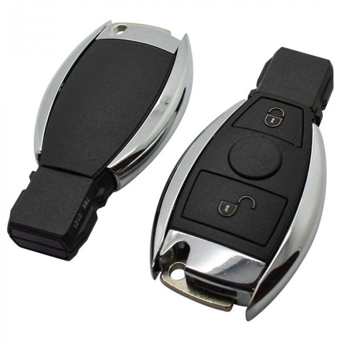 Mercedes Smart Key med 2 knappar och elektronik - Nec och BGA-processor