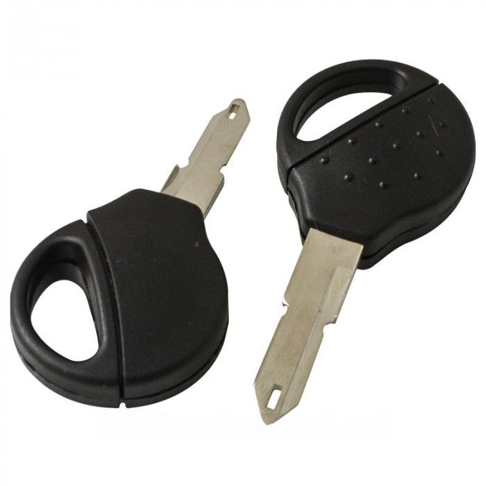 Peugeot contactsleutel met transponder (T5) - sleutelbaard punt met opening