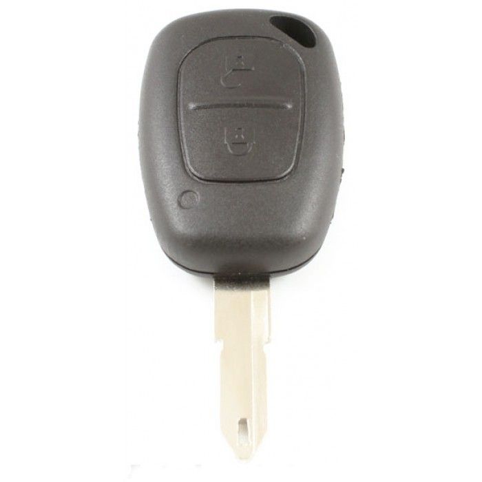 Renault 2-knapps nyckelhus - nyckelbladspunkt med öppning main product photo