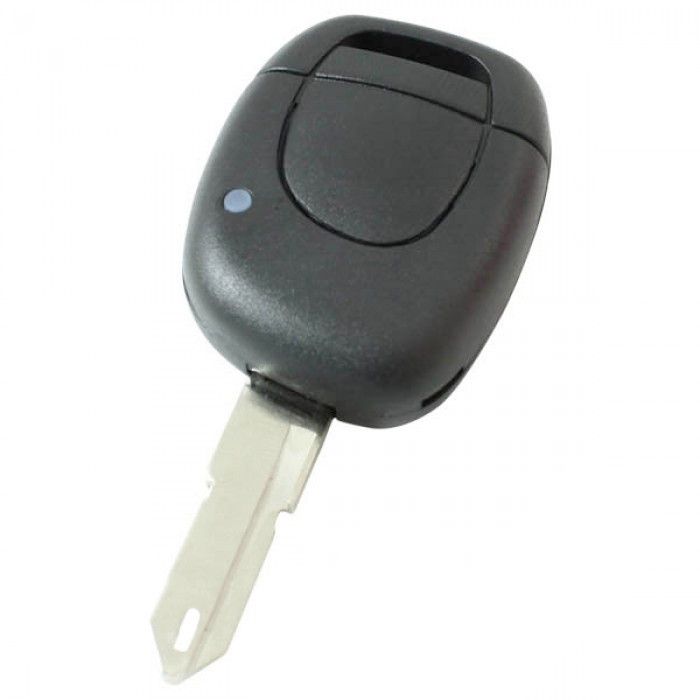 Renault 1-knapps nyckelhus - nyckelbladets spets med öppning i spetsen - batteri på chip main product photo