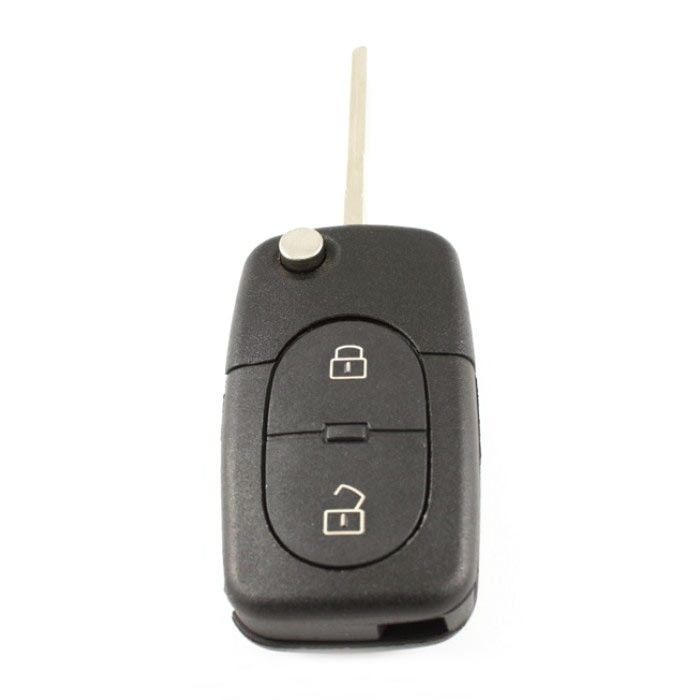 Audi 2-knapps viknyckel - nyckelblad rakt (modell 2) main product photo