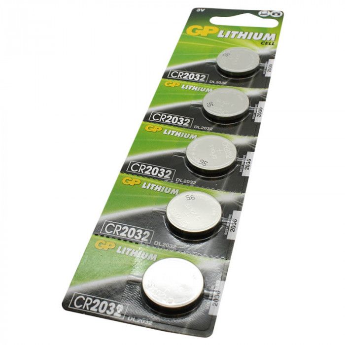 Knappcellsbatteri CR2032 - 5 stycken main product photo