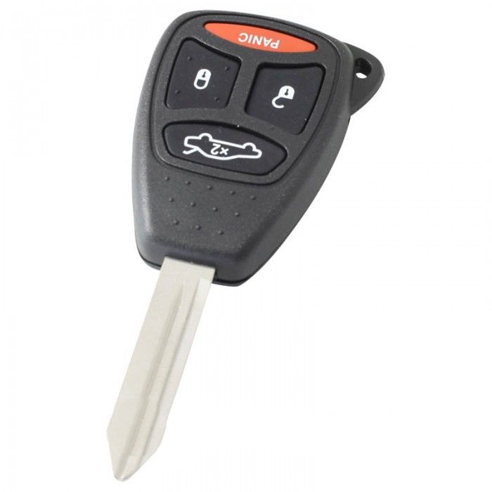 Chrysler 3-knapps nyckelhus med panikknapp - spets för nyckelblad main product photo