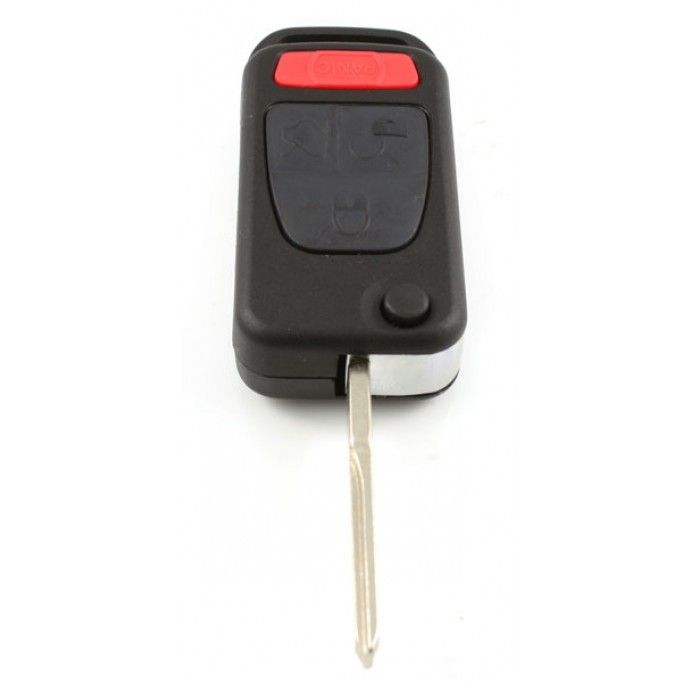 Mercedes 3-knapps vikbar nyckel med panikknapp - nyckelblad rakt main product photo
