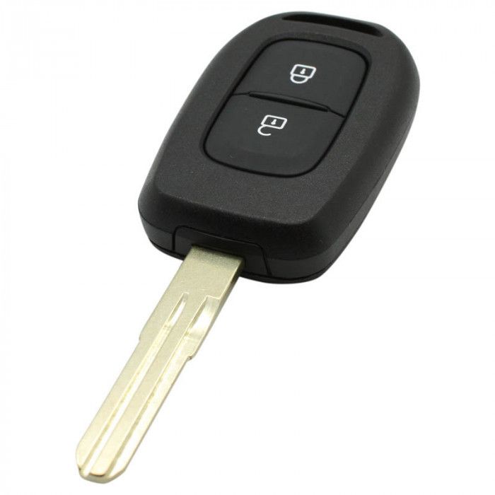 Dacia nyckelhus med 2 knappar - nyckelbladspunkt med elektronik 434MHZ - PCF7961- HITAG AES-transponder main product photo