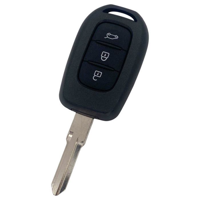Renault 3-knapps nyckelhus - nyckelbladets spets med skåra höger main product photo