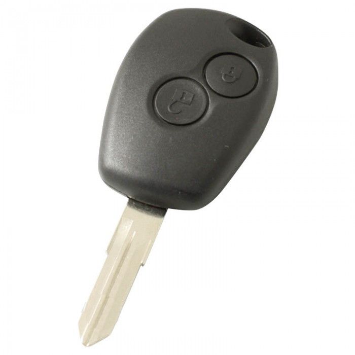 Renault 2-knapps nyckelhus - nyckelbladspunkt med elektronik 433MHZ - PCF7946 transponder (modell 2) main product photo