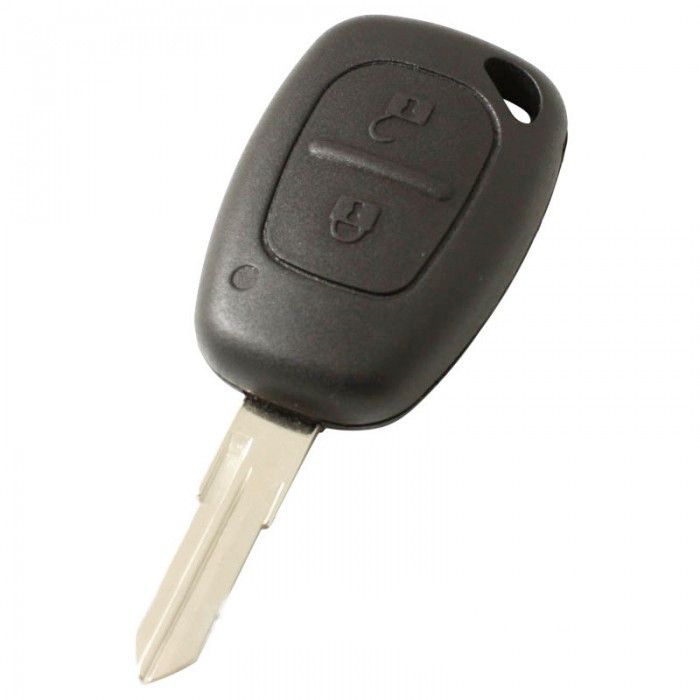 Renault 2-knapps nyckelhus - nyckelbladspunkt med elektronik 433MHZ - 7947 transponder (modell 1) main product photo