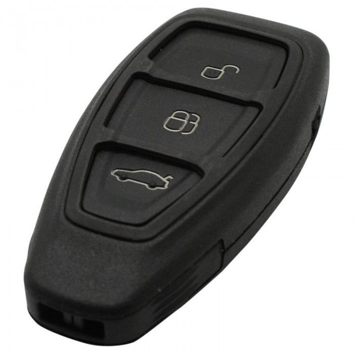 Ford 3-knapps smart nyckel med elektronik 433MHZ - 4D63 transponder main product photo