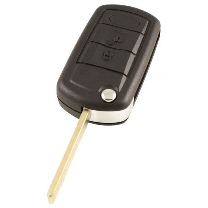 Land Rover Discovery III 3-knapps vikbar nyckel - nyckelblad rakt med elektronik 434MHZ - PCF7941 transponder main product photo