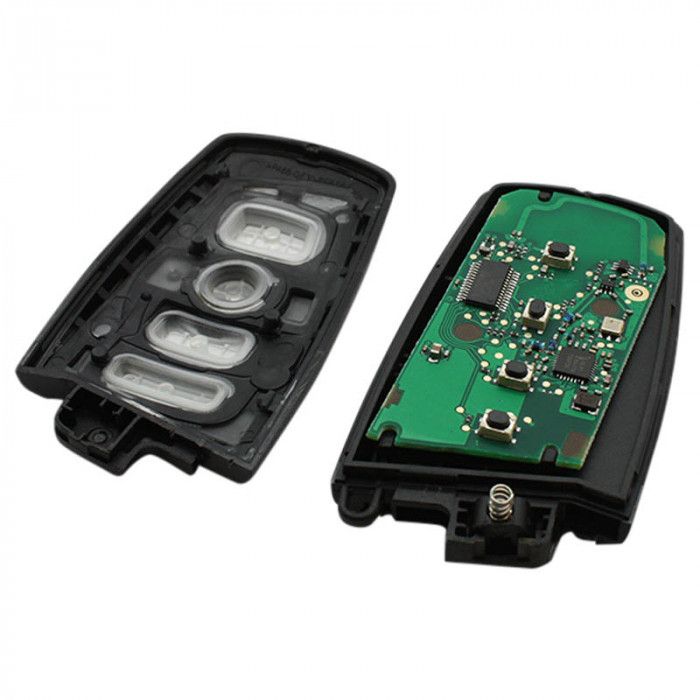 BMW 4-knapps smart nyckelhus med elektronik 868MHZ - PCF7953 - PC1800-transponder