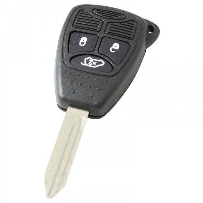 Jeep 3-knapps nyckelhus - nyckelbladspets med elektronik 433MHZ main product photo