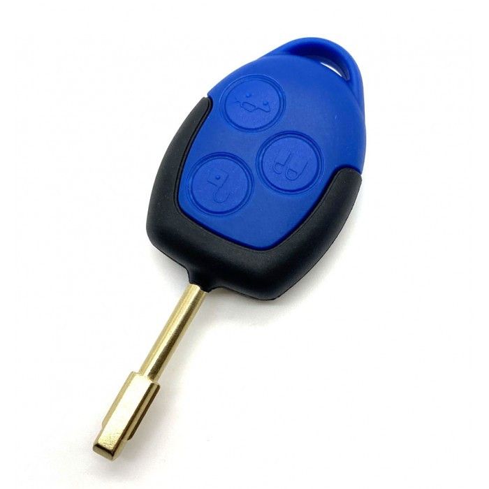 Ford 3-knapps nyckelhus - nyckelblad rund med elektronik 434MHZ - 4D63 transponder - lämplig för Ford Transit (modell 2) ( P/N: 6C1T15K601AG - 1721051) main product photo