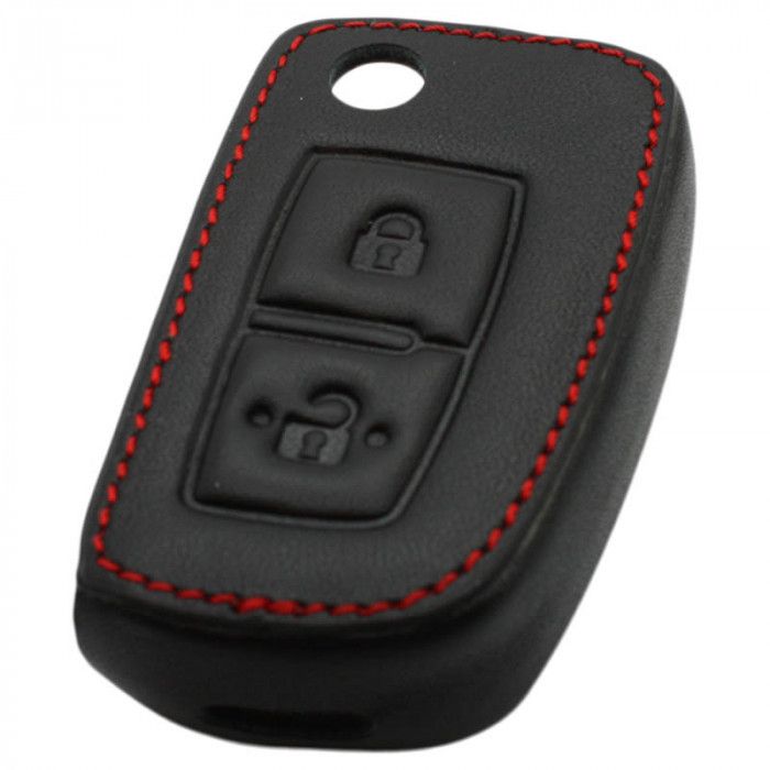 Renault 2-knapps flip-key nyckelhölje - svart