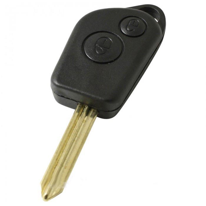 Citroën 2-knapps nyckelhus - nyckelblad korsformad - modell 3 Image