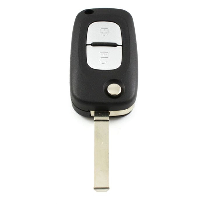 Nissan 2-knapps vikbar nyckel - nyckelblad rak Image