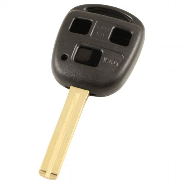 Toyota 3-knapps nyckelhus - nyckelblad rakt (+/- 37 mm) Image