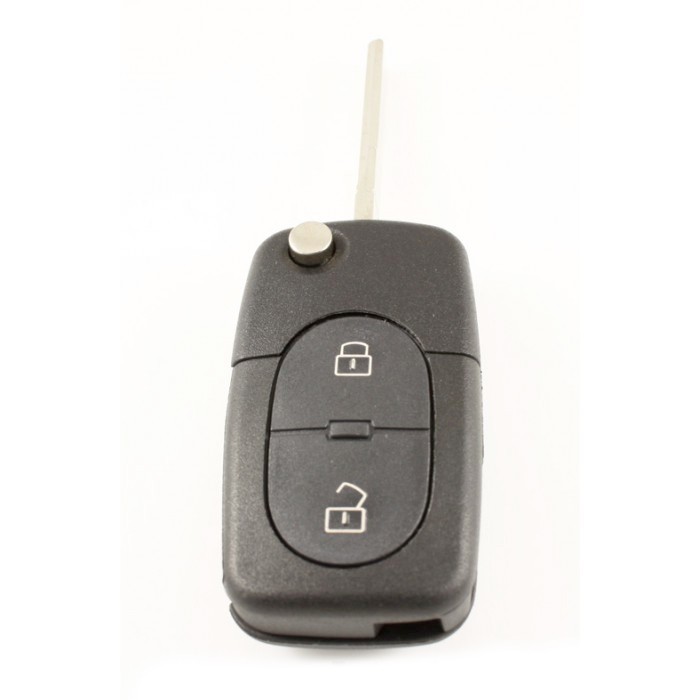 Audi 2-knapps viknyckel - nyckelblad rakt - (modell 1) Image