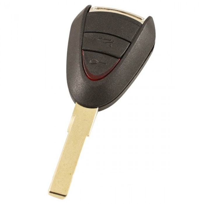 Porsche 2-knapps nyckelhus - nyckelblad rakt (modell 1) Image