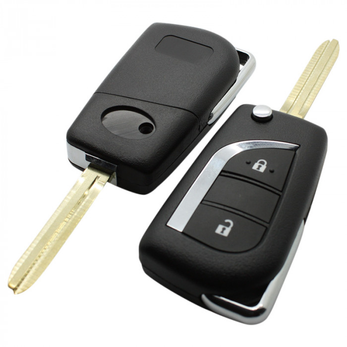 Toyota 2-knapps vikbar nyckel - nyckelbladets spets Image