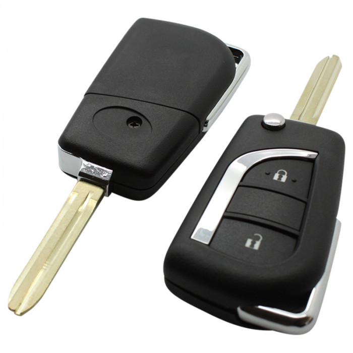 Toyota 2-knapps vikbar nyckel - nyckelbladets spets Image