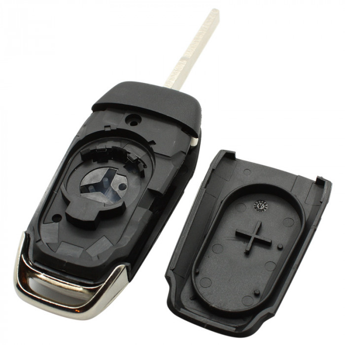 Ford 3-knapps vikbar nyckel - nyckelblad rakt (modell 4) Image