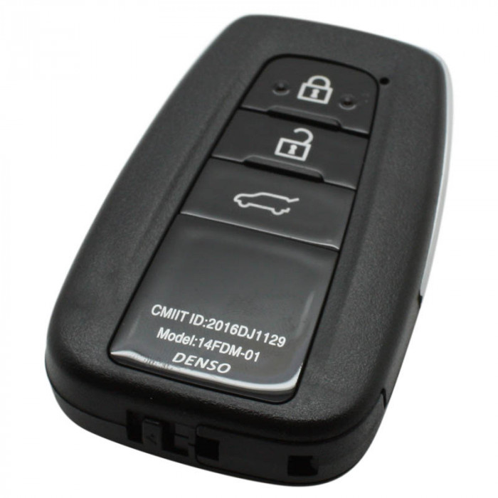 Toyota 3-knapps Smart Key-hus - nyckelblad rakt (modell 2) Image