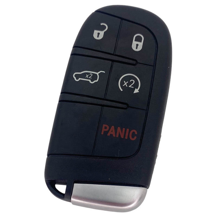 Fiat 4-knapps smart nyckelhus med panikknapp Image