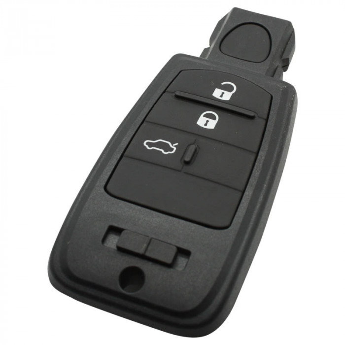 Fiat 3-knapps smart nyckelhus med elektronik 433MHZ Image