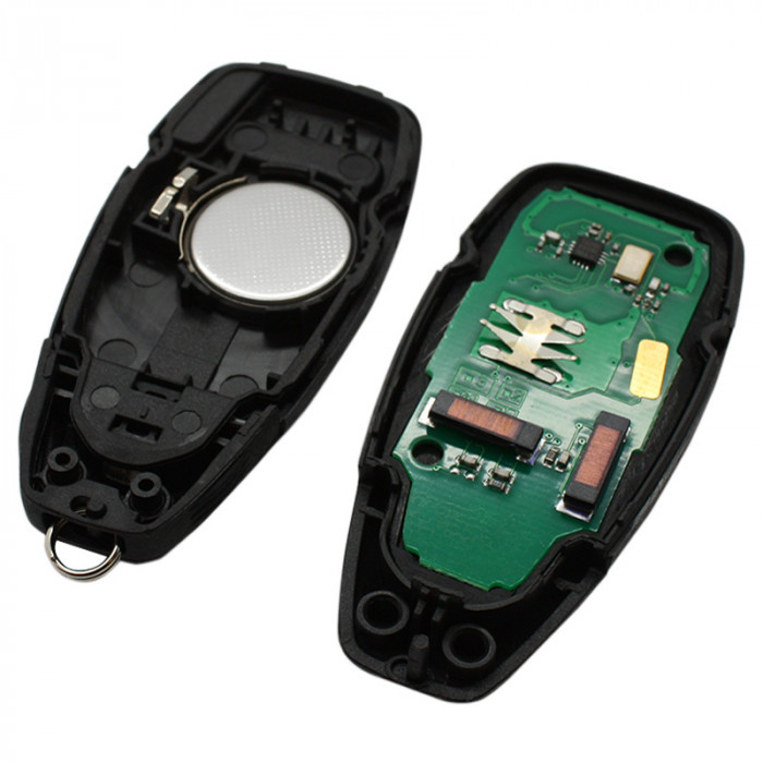 Ford 3-knapps smart nyckel med elektronik 433MHZ - 4D63 transponder Image