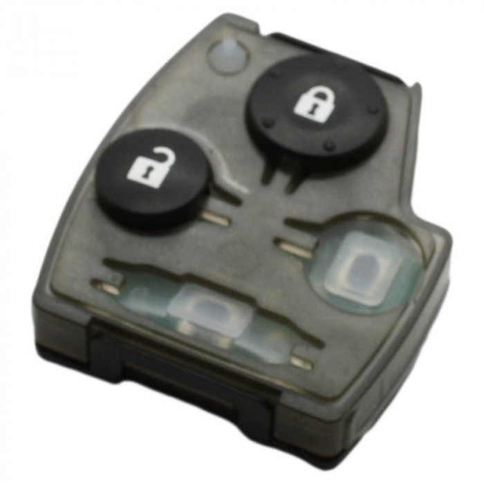 Honda nyckelhus med 2 knappar - nyckelblad rakt med elektronik 433MHZ - ID48 transponder (modell 2) Image