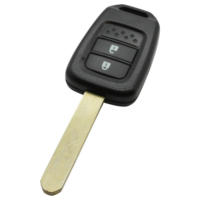Honda nyckelhus med 2 knappar - nyckelblad rakt med elektronik 434MHZ - PCF7961X transponder Image