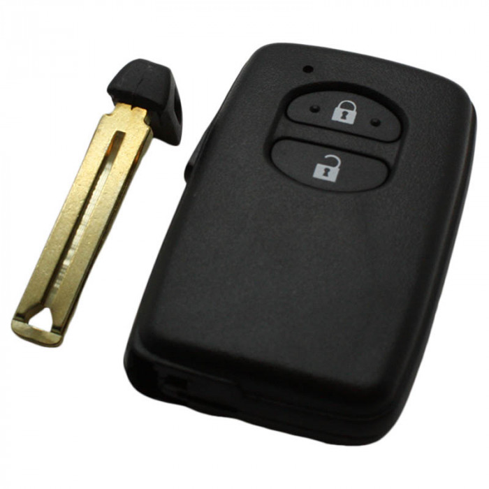 Toyota 2-knapps smart nyckel med elektronik 433MHZ - ID47 transponder - FSK F433-kort - Toyota Carolla Image