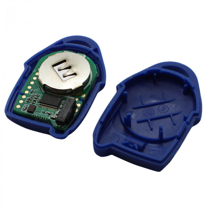 Ford 3-knapps nyckelhus - nyckelblad rund med elektronik 434MHZ - 4D63 transponder - lämplig för Ford Transit (modell 2) ( P/N: 6C1T15K601AG - 1721051) Image