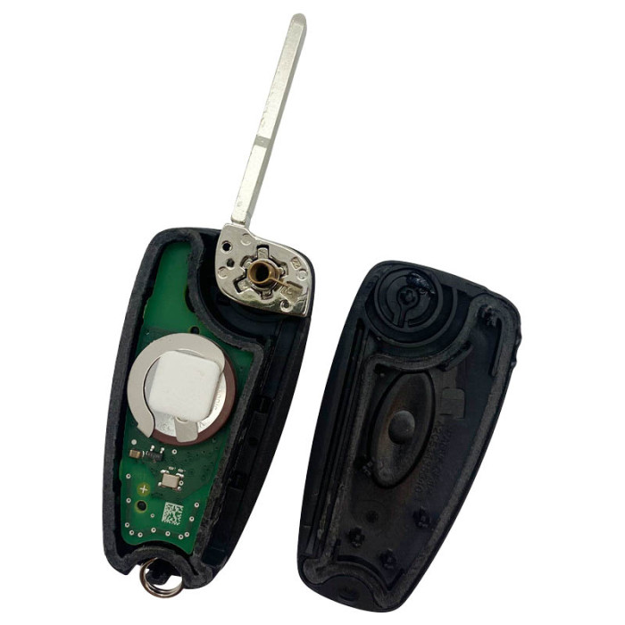 Ford 3-knapps vikbar nyckel - nyckelblad rak med elektronik 434MHZ - Hitag Pro - 49 Chip - GK2T-15K601-AA - A2C94379402 lämplig för Ford Transit (OEM) Image