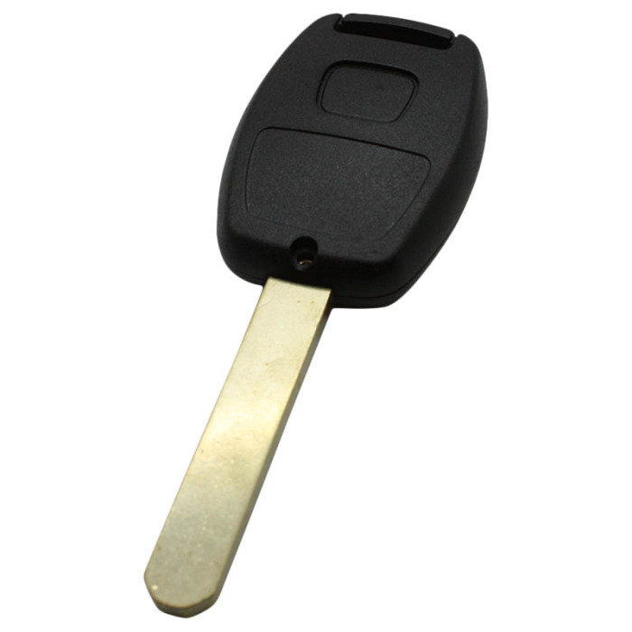 Honda 3-knapps nyckelhus med panikknapp - nyckelblad rakt med elektronik 433MHZ - ID48-transponder Image