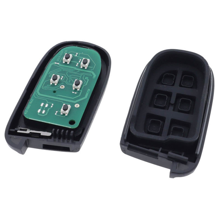 Fiat 4-knapps Smart Key med panikknapp med elektronik - PCF7945M - Hitag AES - GQ4 54T Image
