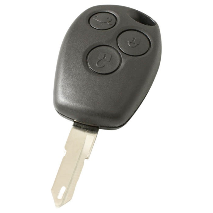 Opel 3-knapps nyckelhus - nyckelbladspunkt med öppning Image