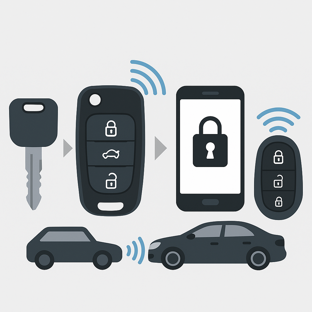 Utvecklingen av bilnyckeln: Från mekanisk till nyckellös