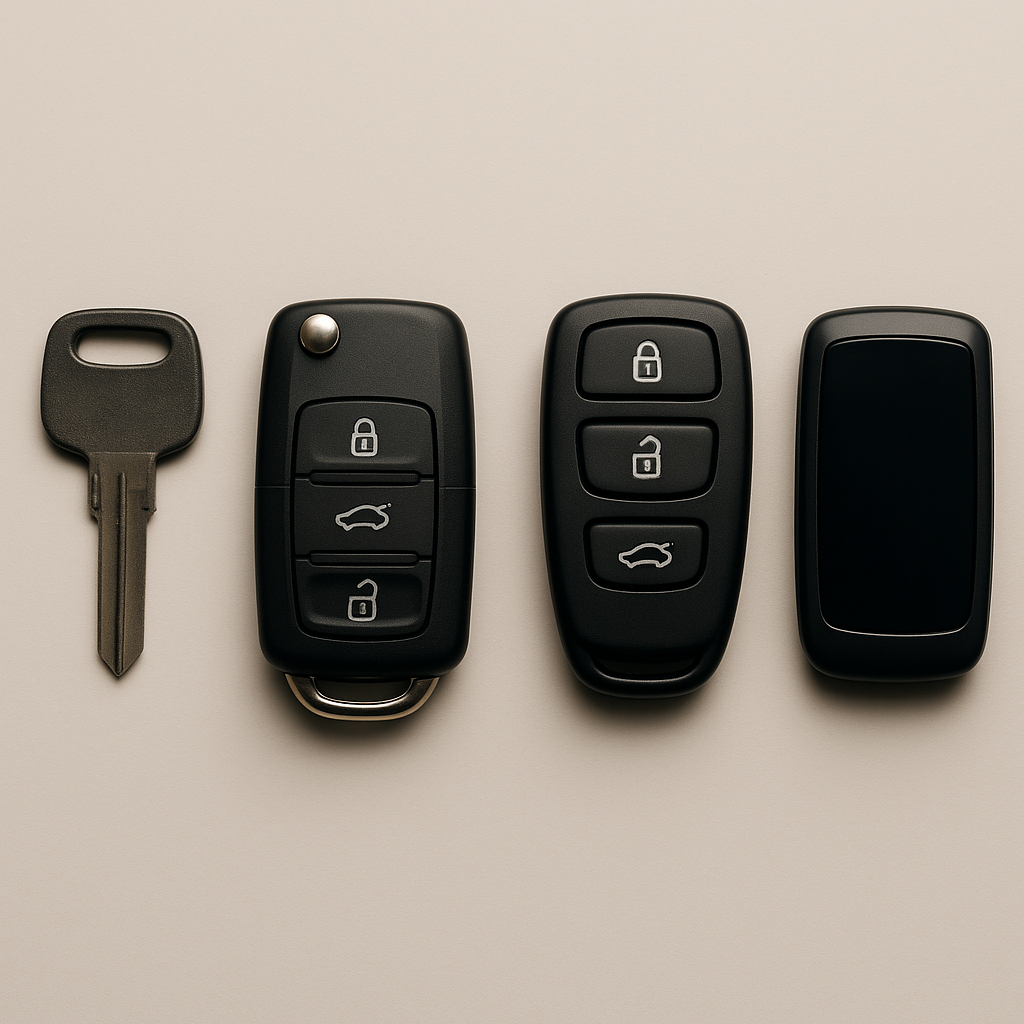 Utvecklingen av bilnycklar: från järn till högteknologisk pryl