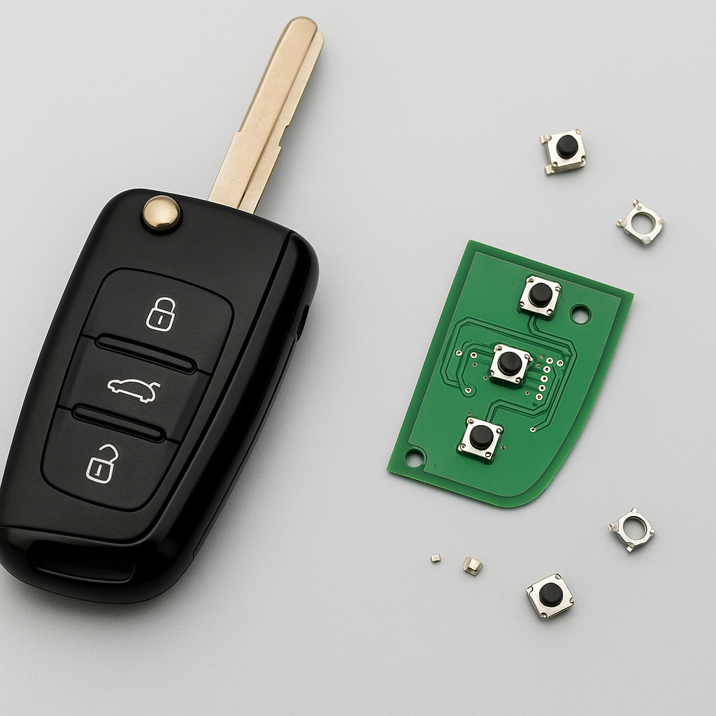 Vad händer om knapparna på kretskortet på din bilnyckel har gått av?